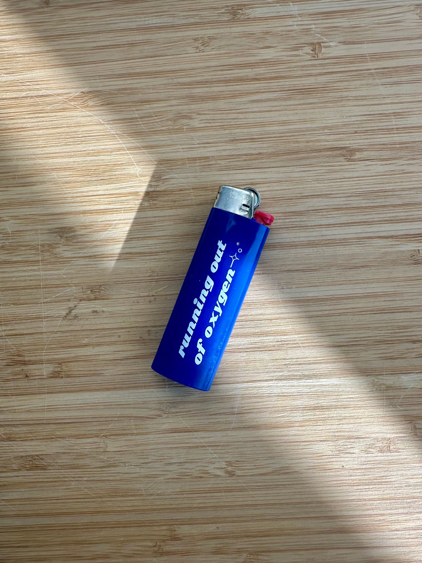 BIC Lighter - "Running Out Of Oxygen" in Midnight Blue
