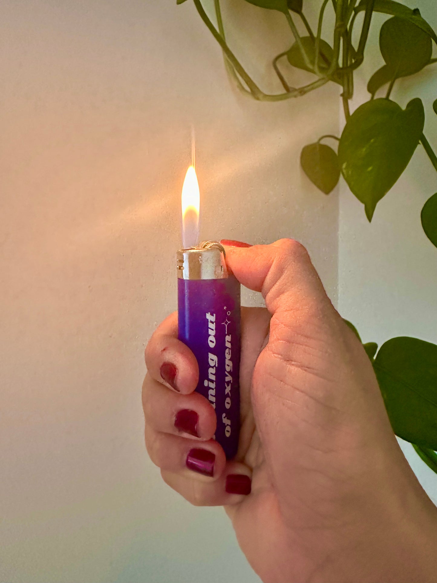 BIC Lighter - "Running Out Of Oxygen" in Midnight Blue