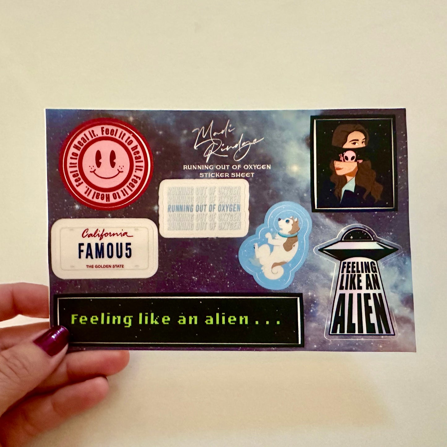 Sticker Pack -- Running Out Of Oxygen Theme