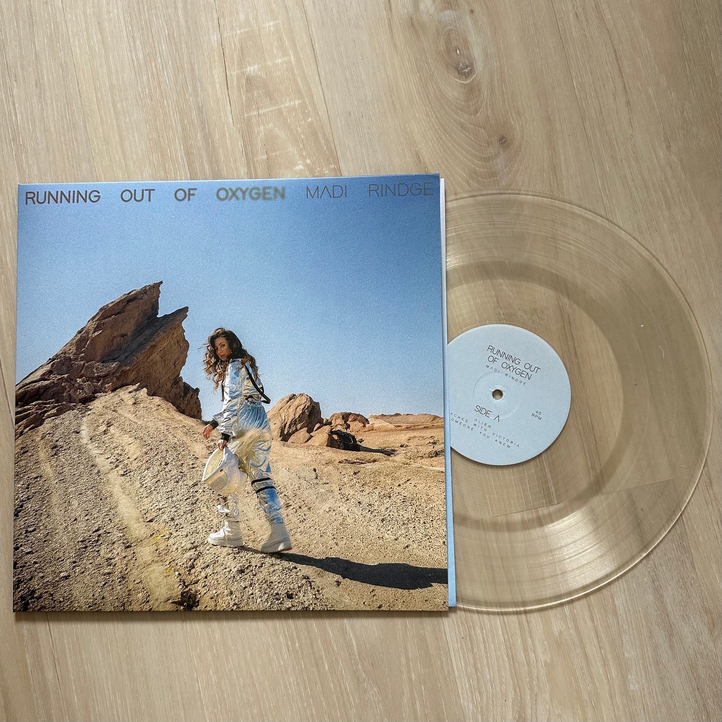Autographed Vinyl "Running Out Of Oxygen"