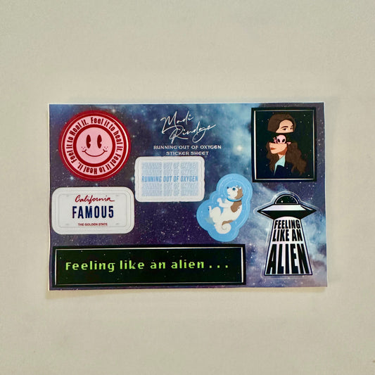 Sticker Pack -- Running Out Of Oxygen Theme
